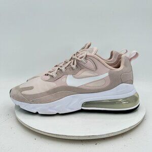 Nike Air Max 270 React Women Size 11 CT1287-600 Barely Rose White Black Shoes